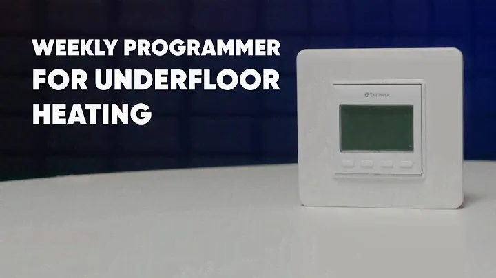 Weekly underfloor heating thermostat terneo PRO — unpacking and basic settings