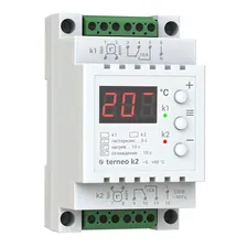 Терморегулятор Terneo K2 на DIN рейку