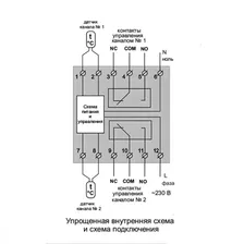 Терморегулятор двухканальный Terneo k2 нагрев/охлаждение 2х16А
