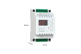 Terneo K2, цифровой терморегулятор двухзональный для систем обогрева и охлаждения