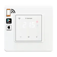 Сенсорный терморегулятор Terneo SX с Wi-Fi управлением, белый