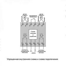Терморегулятор для электрических котлов Terneo BeeRT на DIN-рейку 2х16А